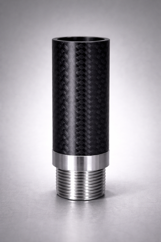 Rosca de Aluminio 7075 para cañones de carbono Repsoft3D