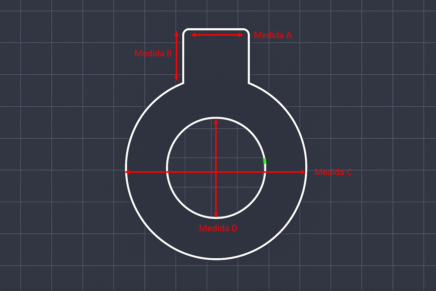 Centrador cañon externo PERSONALIZADO